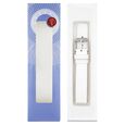 14 mm White Genuine Leather Strap for Women - image number 7