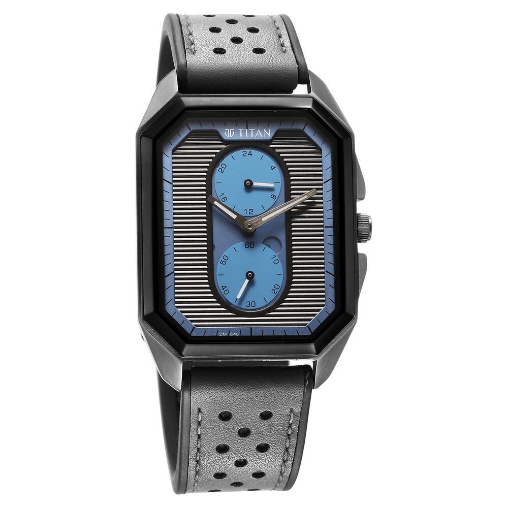 エツ　TT01D Buy Online Titan Quartz Multifunction Anthracite Dial Watch for