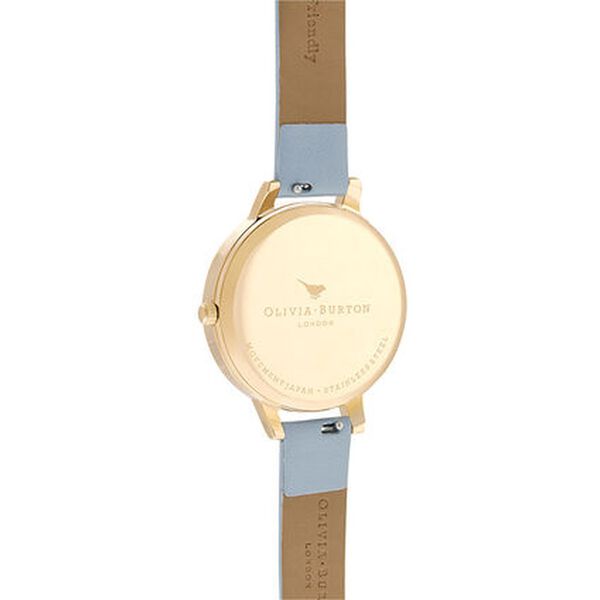 Olivia Burton Quartz Analog White Dial Leather Strap Watch for Women - image number 2