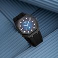 Vyb Rebel By Fastrack Quartz Analog Black Dial Grey Silicone Strap Watch For Guys