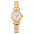 Titan Quartz Analog Champagne Dial Stainless Steel Strap Watch for Women