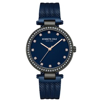 Kenneth Cole Quartz Analog Blue Dial Stainless Steel Strap Watch For Women