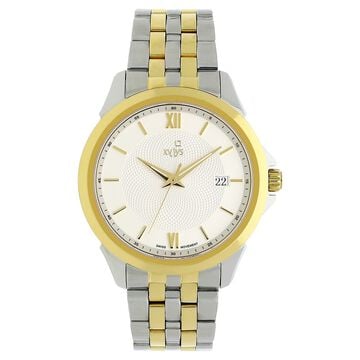 Xylys Quartz Analog with Date White Dial Stainless Steel Strap Watch for Men