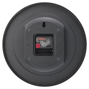 Titan Contemporary Black Wall Clock with Domed Glass - 27 cm x 27 cm (Small)