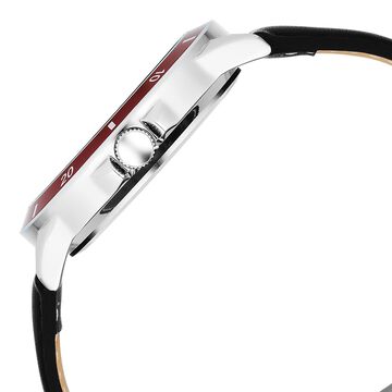 Fastrack Stunners X Quartz Analog Black Dial Leather Strap Watch For Guys