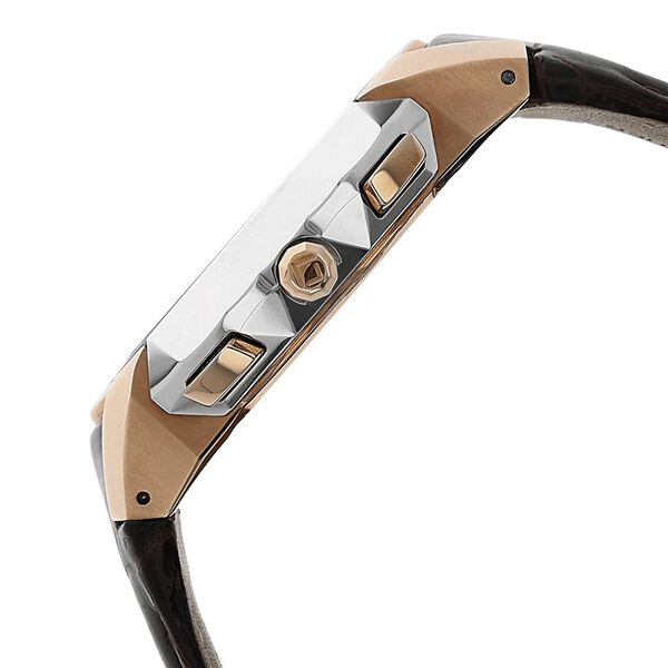Xylys Swiss Chronograph Black Leather Strap and White Dial Watch For Men - image number 2