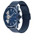 Tommy Hilfiger Multifunction Blue Dial Blue Color Stainless Steel Strap Watch For Men - image number 1