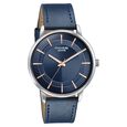 Sonata Poze Quartz Analog Blue Dial Blue Leather Strap Watch For Men - image number 2