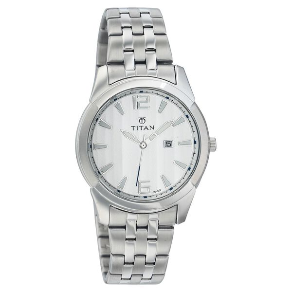 Titan Quartz Analog with Date White Dial Watch for Men - image number 0