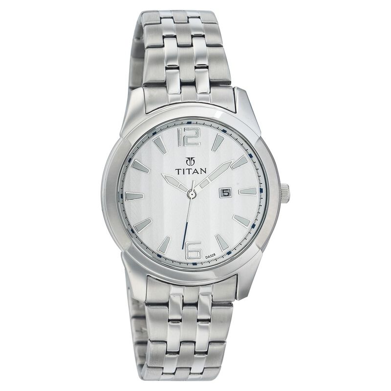 Titan Quartz Analog with Date White Dial Watch for Men