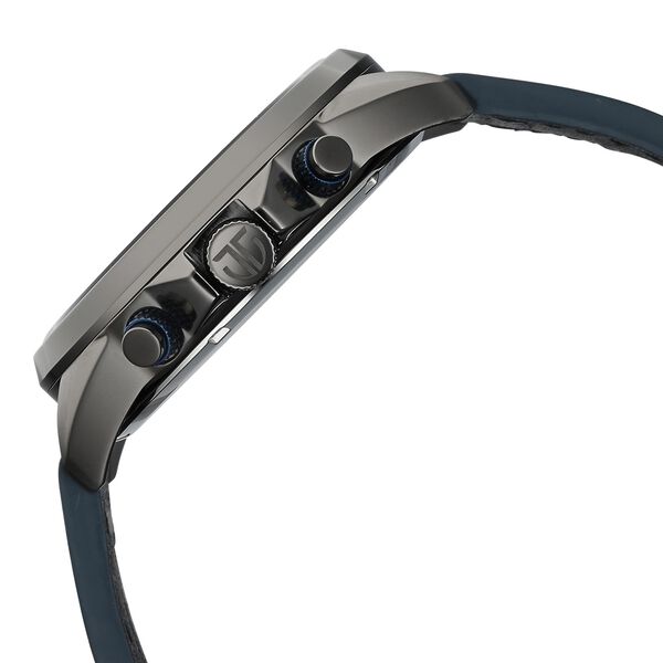 Titan Octane Cred Analog with Blue Dial Blue Leather Strap Watch for Men - image number 3