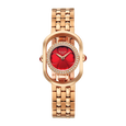 Titan Raga Paris, with Love Quartz Analog Red Mirror Polished Dial Rose Gold Stainless Steel Strap Watch For Women - image number 0
