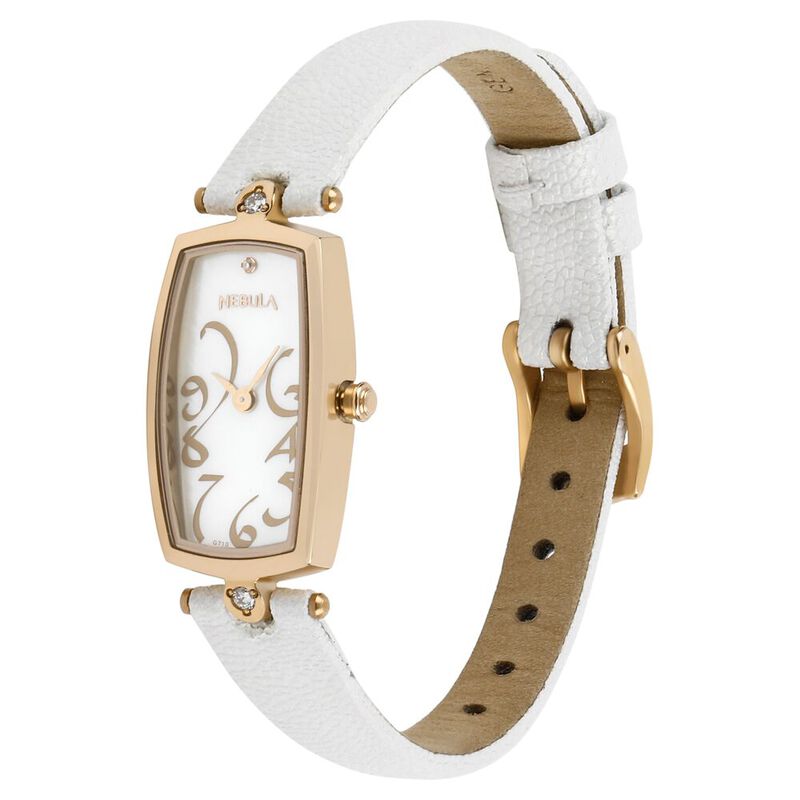 Titan Nebula Calligraphy Quartz Analog 18 Karat Solid Gold Watch for Women - image number 2