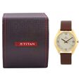 Titan Quartz Analog with Day and Date Champagne Dial Watch for Men - image number 4