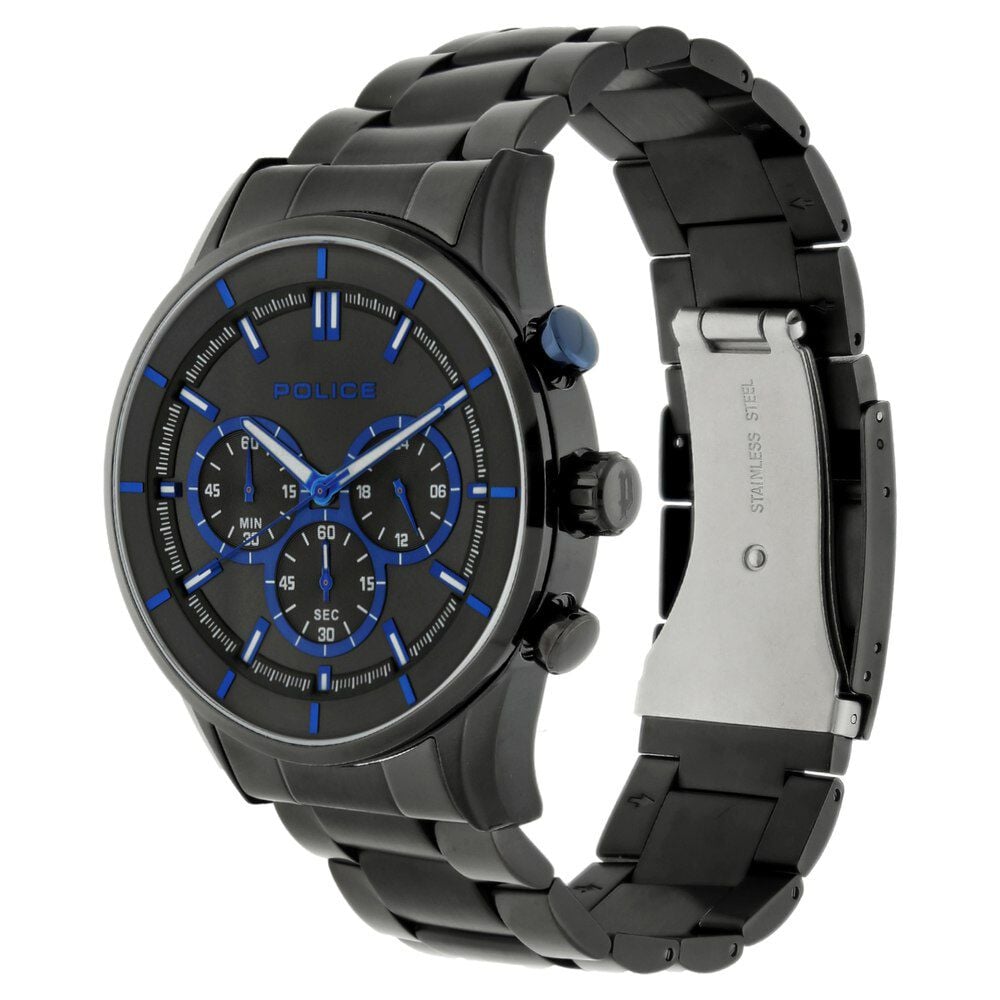 Police Quartz Chronograph Grey Dial Metal Strap Watch for Men