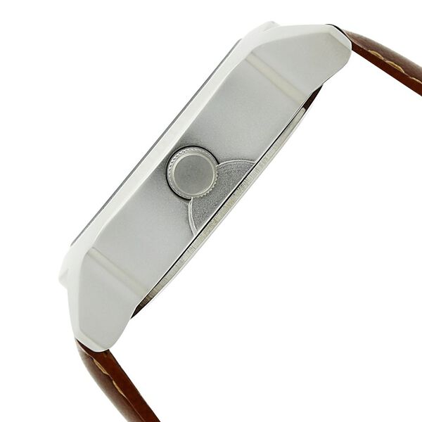 Fastrack Quartz Analog Silver Dial Leather Strap Watch for Guys - image number 2