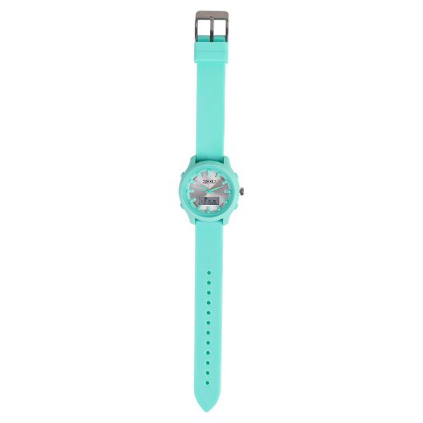 Zoop Ana-Digi Watch with Silver Dial & Green Strap for Girls Kids, from House of Titan - image number 7