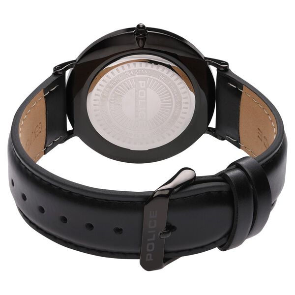 Police Quartz Analog Black Dial Leather Strap Watch for Men - image number 4