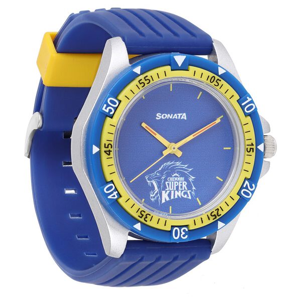 Sonata CSK Quartz Analog Blue Dial TPU Strap Unisex Watch - image number 2