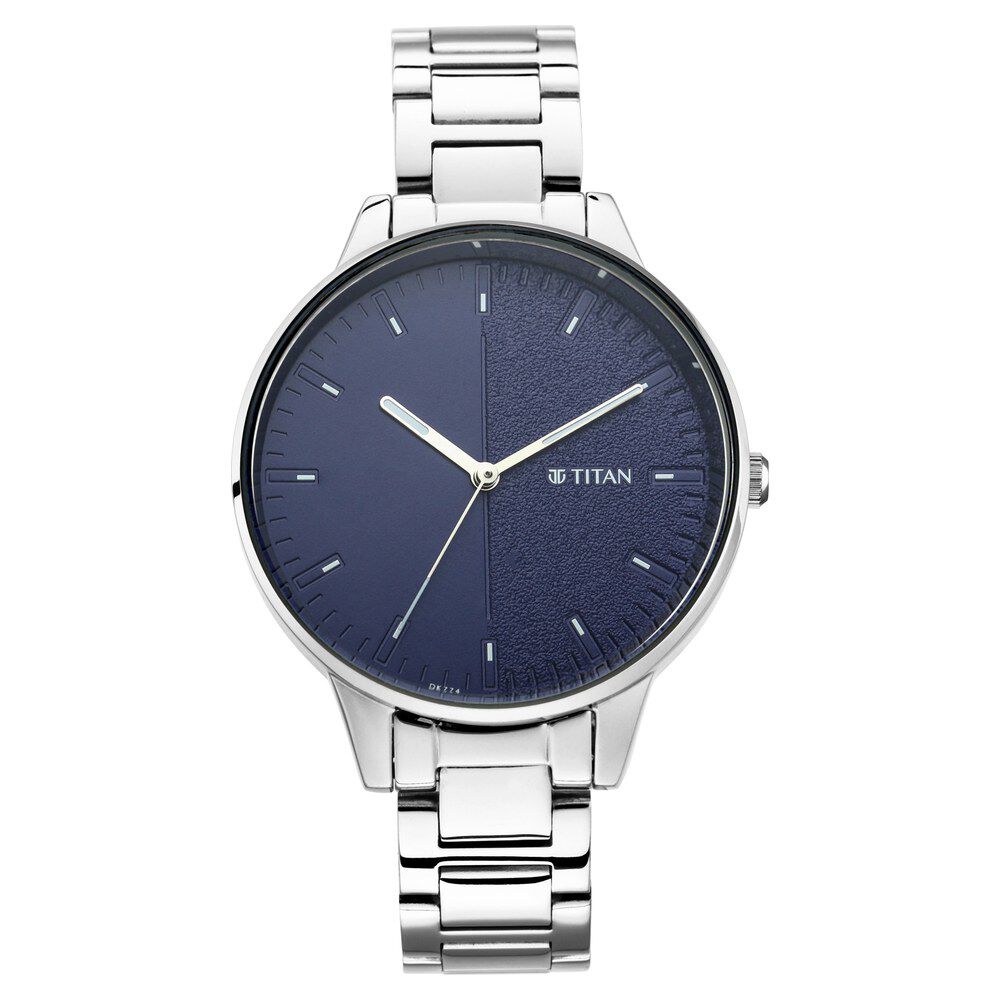 Buy Online Titan Women s Precision Simplicity Watch Blue Gradient