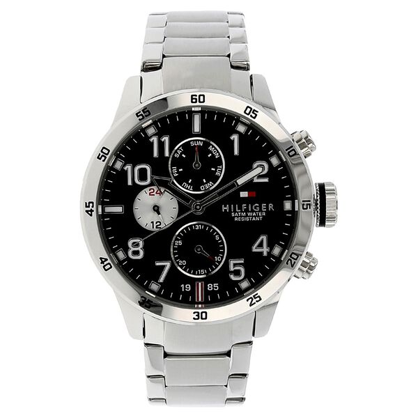 Tommy Hilfiger Quartz Analog Black Dial Metal Strap Watch for Men - image number 0