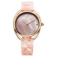 Fastrack Younique Quartz Analog Pink Color Mother Of Pearl Dial Acetate And Metal Strap Watch For Girls - image number 1