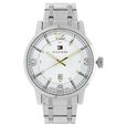 Tommy Hilfiger Quartz Analog White Dial Metal Strap Watch for Men - image number 0