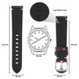 20 mm Brown Genuine Leather Straps for Men - image number 1
