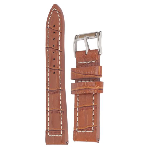 24 mm Tan Genuine Leather Straps for Men - image number 2