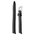 22 mm Black Genuine Leather Straps for Men - image number 2