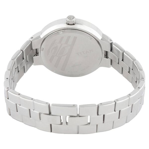 Titan Quartz Analog with Day and Date Blue Dial Stainless Steel Strap Watch for Women - image number 2