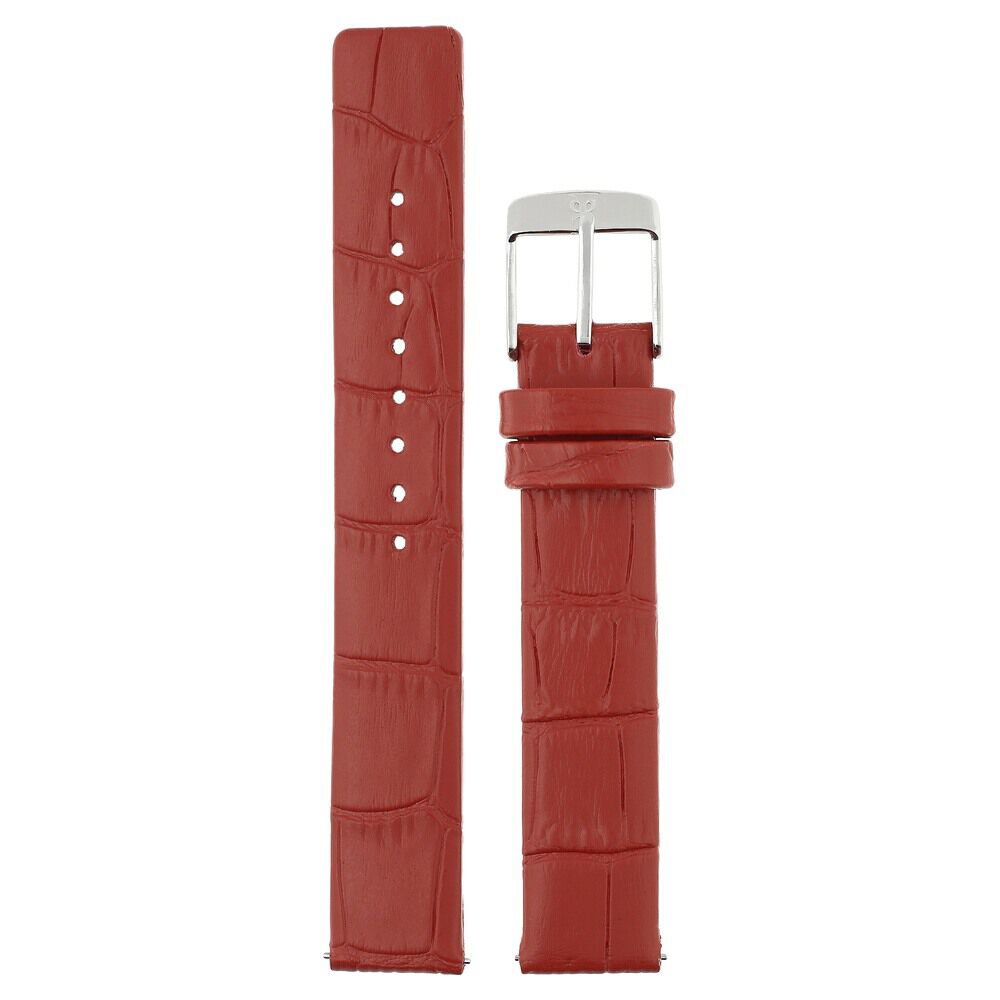 Buy Online 16 mm Red Genuine Leather Strap for Women