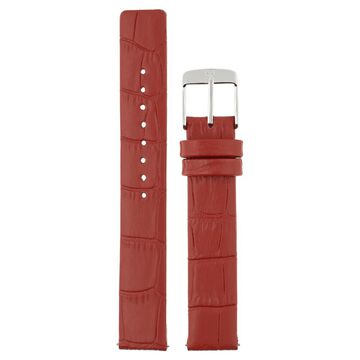 16 mm Red Genuine Leather Strap for Women