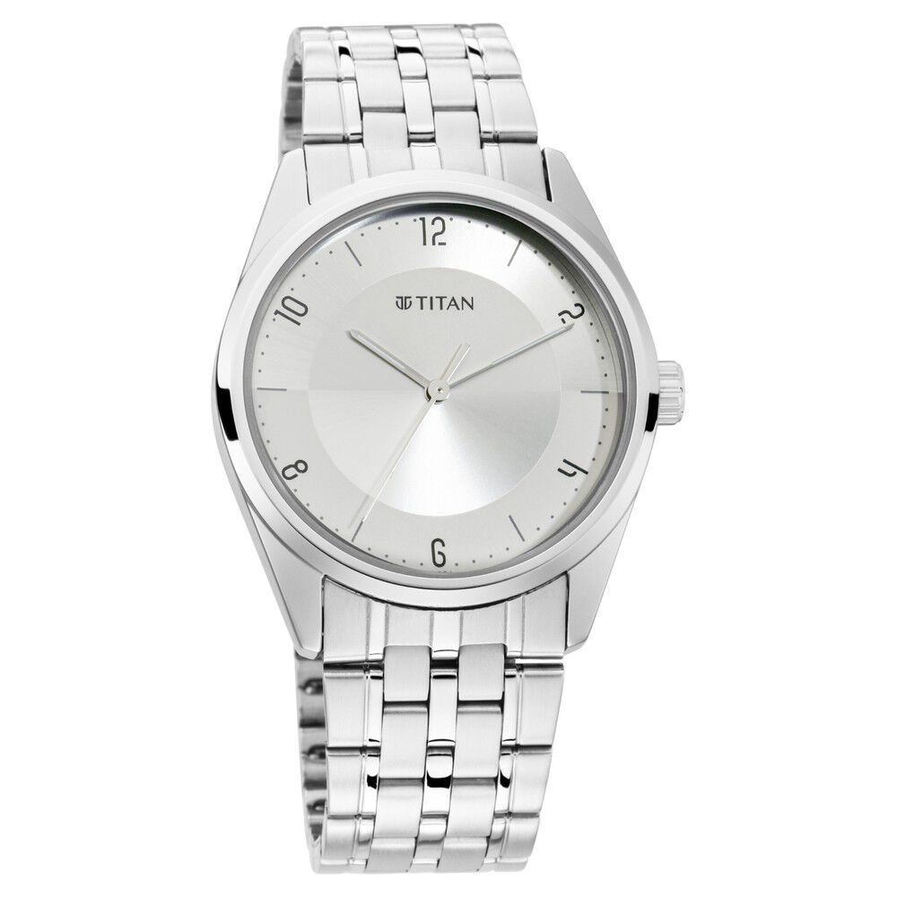 Buy Online Titan Men s Eleganza Lumina White Luminous Dial Watch