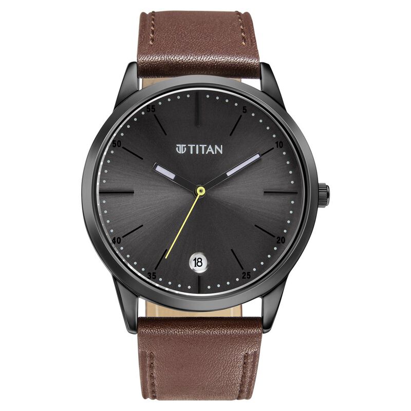 Titan Quartz Analog Leather Strap Watch for Men - image number 0