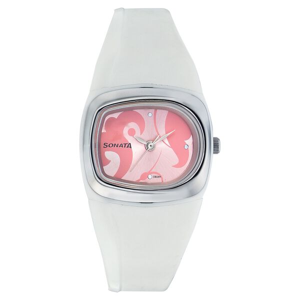Sonata Quartz Analog Pink Dial Strap Watch for Women - image number 0