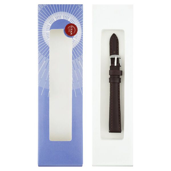 12 mm Brown Genuine Leather Strap for Women - image number 7