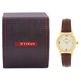 Titan Quartz Analog with Date Champagne Dial Watch for Women - image number 4