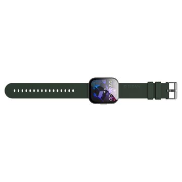 Titan ZEAL 2.0 Smartwatch with 1.85" AMOLED Display 60Hz Refresh Rate AI Voice assistant Smart Hydration QR Hub BT Calling