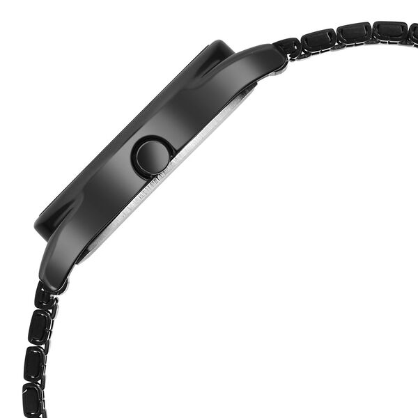 Titan Karishma Quartz Analog Blue Dial Black Stainless Steel Strap Watch For Women - image number 3