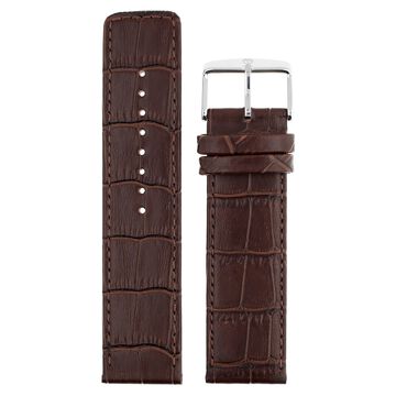 24 mm Brown Genuine Leather Straps for Men