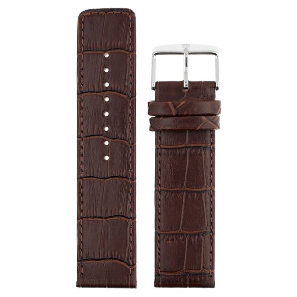 24 mm Brown Genuine Leather Straps for Men - image number 0