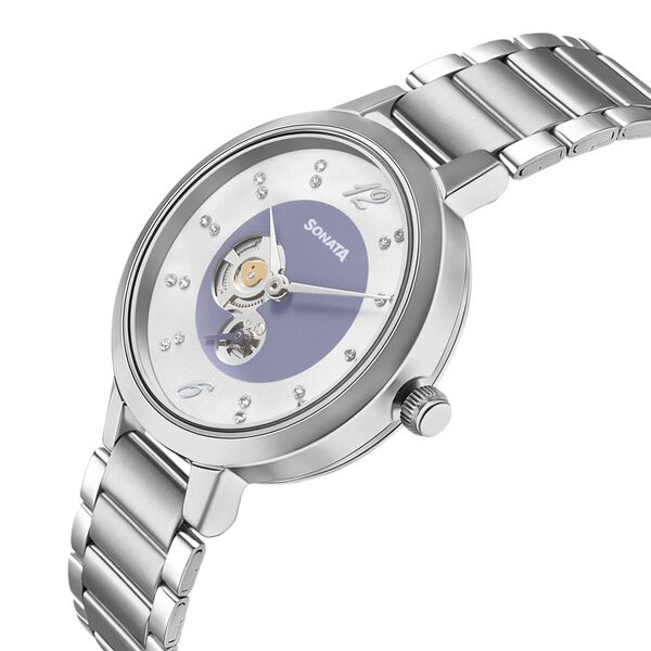 Sonata Unveil Quartz Multifunction Stainless Steel Strap Watch for Women - image number 2