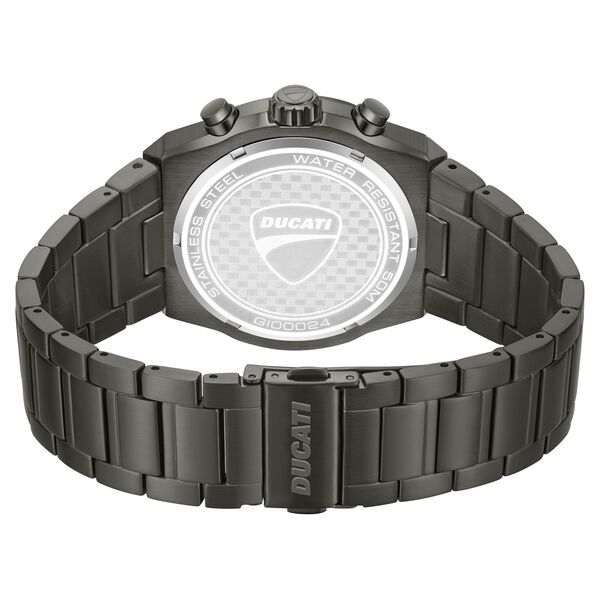Ducati Quartz Chronograph Blue Dial Grey Stainless Steel Strap Watch For Men - image number 2