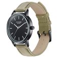 Poze By Sonata Quartz Analog Black Dial Beige Leather Strap Watch For Men - image number 4