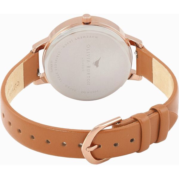 Olivia Burton Quartz Analog White Dial Leather Strap Watch for Women - image number 2