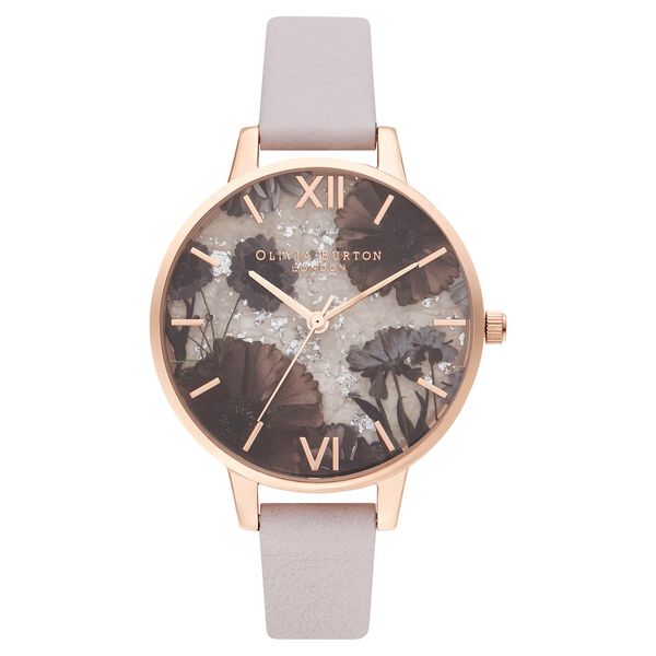 Olivia Burton Quartz Analog Multicoloured Dial Leather Strap Watch for Women - image number 0