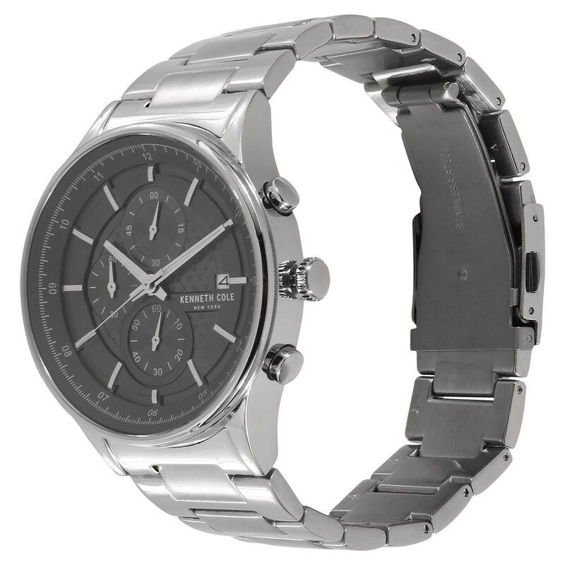 Kenneth Cole Quartz Chronograph Grey Dial Metal Strap Watch for Men - image number 1