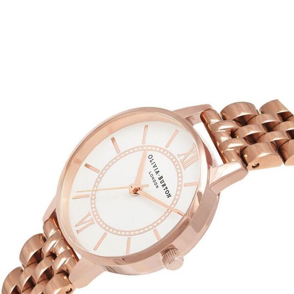 Olivia Burton Quartz Analog White Dial Stainless Steel Strap Watch for Women - image number 1
