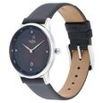 Xylys Swiss Analog with Date Black Leather Strap Mother of Pearl Dial Watch For Women - image number 2